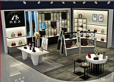 Китай Размер полок дисплея обувного магазина сумки бутиков роскошный деревянный подгонянный поставщик
