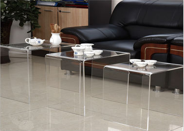 Китай Таблица чая современного дизайна акриловая, стол кофе витринного шкафа 3 плексигласа прозрачности установленный поставщик