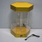 Красивое ротатабельное акриловое основание желтого цвета шкафа выставочных витрин Локабле с светом приведенным поставщик