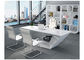 Элегантная форма офисной мебели менеджера творческая особенная с белой краской выпечки поставщик