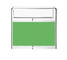 Иерархический шкаф фармации металла, зеленое хранение фармации кладет большую емкость на полку поставщик