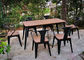 Простой современный твердый деревянный на открытом воздухе набор стула таблицы балкона мебели для Адвокатуры кафа отдыха поставщик