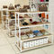 Легкий установите выставочные витрины обувного магазина, деревянный дисплей ботинка с материалами Эко дружелюбными поставщик