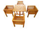 Водоустойчивые таблица сада и стулья, Дурабле твердой деревянной мебели сада стабилизированный поставщик