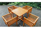 Водоустойчивые таблица сада и стулья, Дурабле твердой деревянной мебели сада стабилизированный поставщик