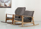 Нордическая кресло-качалка твердой древесины отдыха стиля крытая с здоровыми не токсическими материалами поставщик