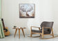 Нордическая кресло-качалка твердой древесины отдыха стиля крытая с здоровыми не токсическими материалами поставщик